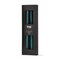 Color Studio 12" Traditional Taper Unscented Smokeless Paraffin Wax Candle Teal Set of 4 Burn Time 8 hrs.